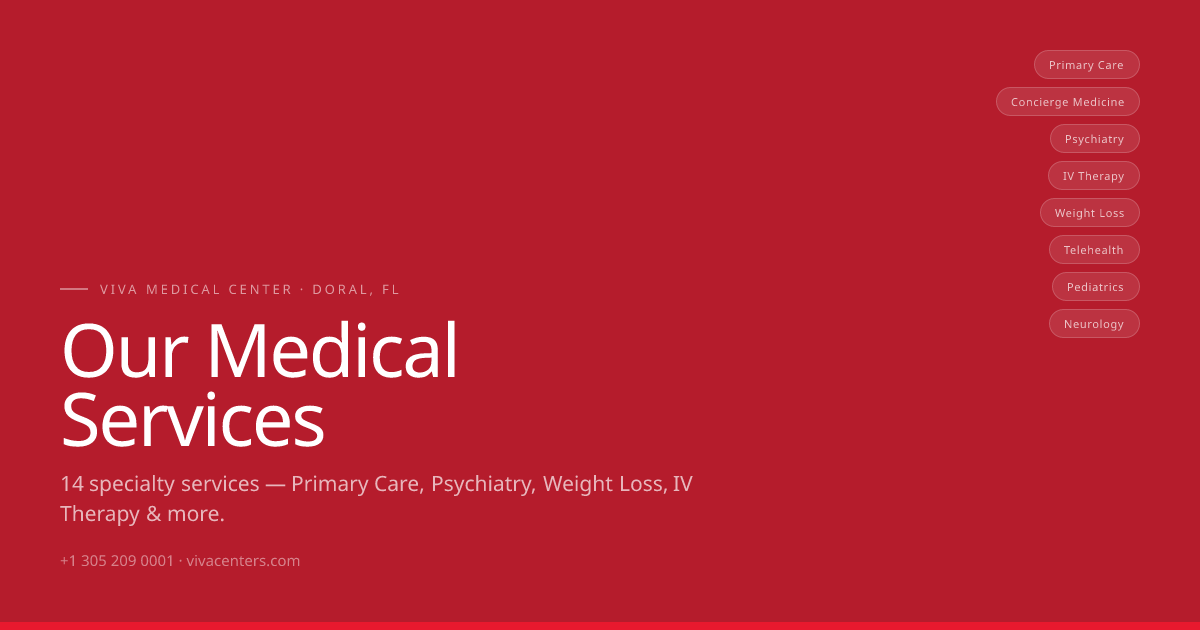 IV Therapy & Infusion Services in Doral, FL · Viva Medical Center